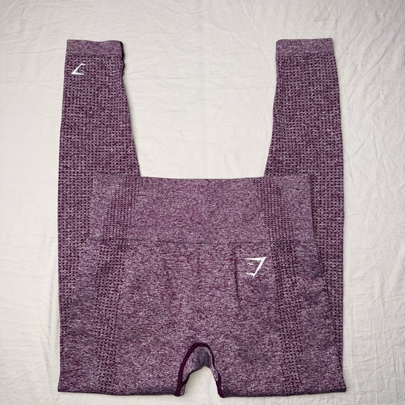 Gymshark Pants - Gymshark Vital Seamless workout leggings in a purple marl colo